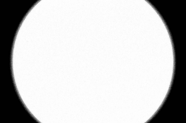 white round circle in center, black round vignetted frame - Photo, Image