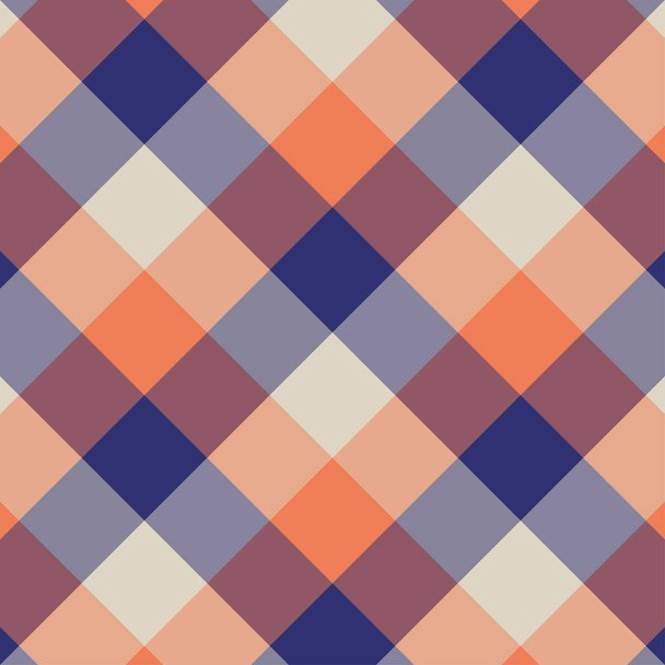 Gingham orange pattern. - Vector, Image