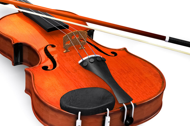 isolierte Geige - Foto, Bild