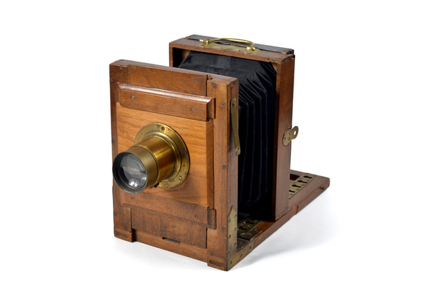 vieja cámara plegable
 - Foto, Imagen