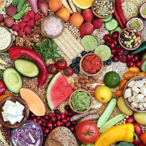 Hintergrund für vegane Ernährung   - Foto, Bild