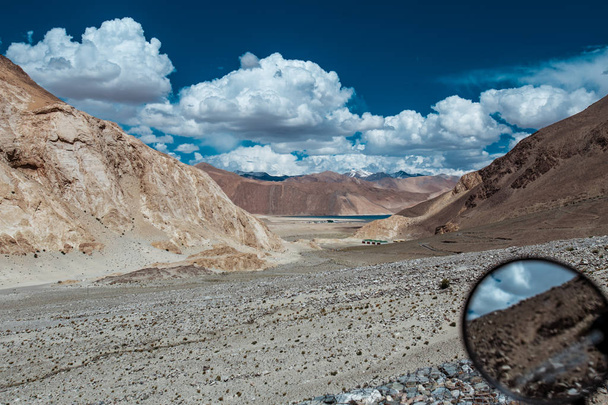My moto trip from Leh to Ladakh .Highest road in the world. India , Himalayas - Fotoğraf, Görsel