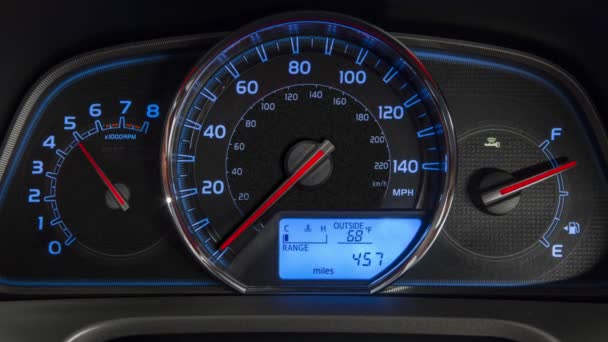 車のダッシュボードスポーツ加速度 - 映像、動画