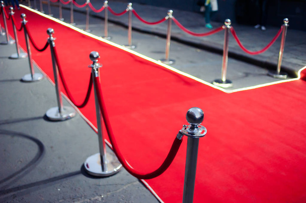 Red Carpet -  is traditionally used to mark the route taken by heads of state on ceremonial and formal occasions - Photo, Image