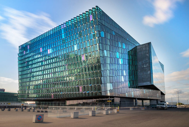 The Harpa concert and conference center hall, located in the center of Reykjavik, Iceland. - Fotografie, Obrázek