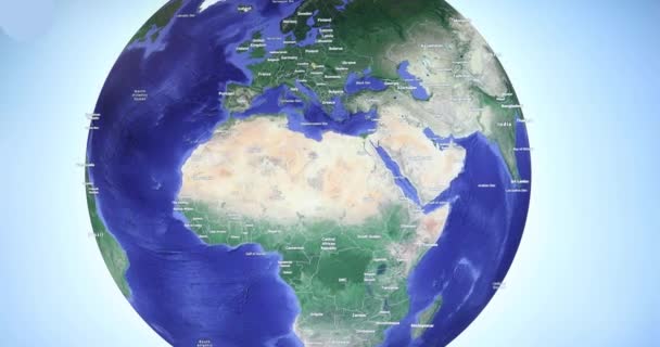 Terra globo con sfondo blu rotante
 - Filmati, video