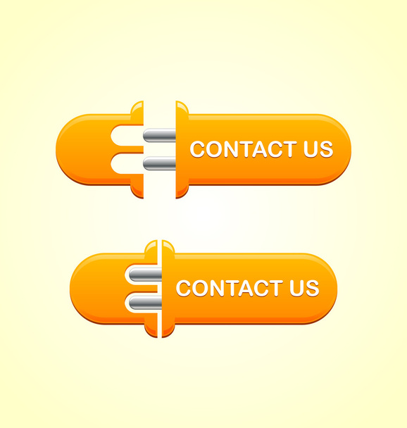 Neem contact op met ons knop - Vector, afbeelding