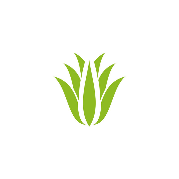 アロエベラ植物ロゴアイコンデザインベクトルテンプレート - ベクター画像
