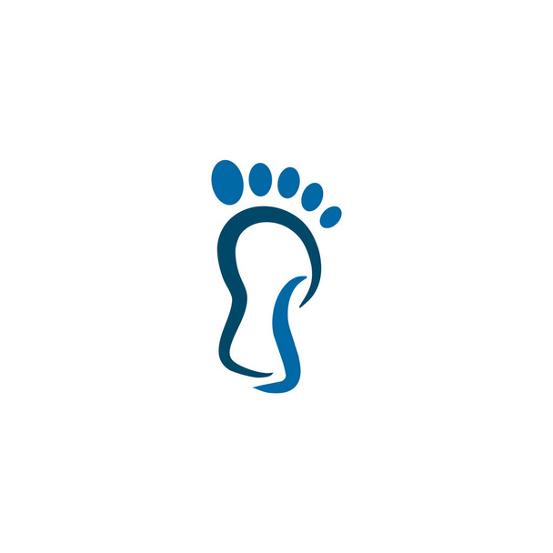 Palm foot icon logo design vector template - Vector, Image