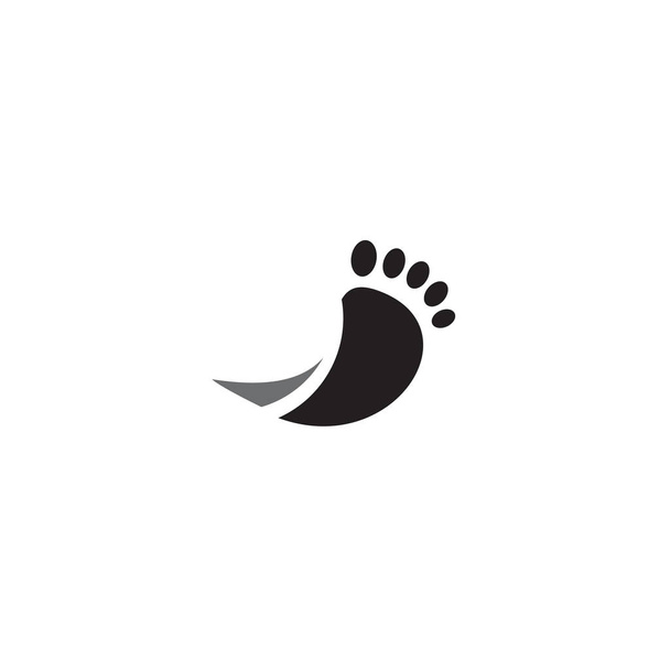 Handfläche Fuß Symbol Logo Design Vektor-Vorlage - Vektor, Bild