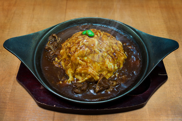 Japán marha-Curry a forró vas lemez - Fotó, kép