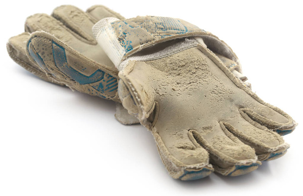 Παλιά γάντια ποδοσφαίρου - Φωτογραφία, εικόνα