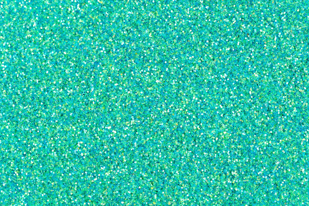 Your admirable light blue holographic glitter texture, awesome holiday background for design. - Photo, Image