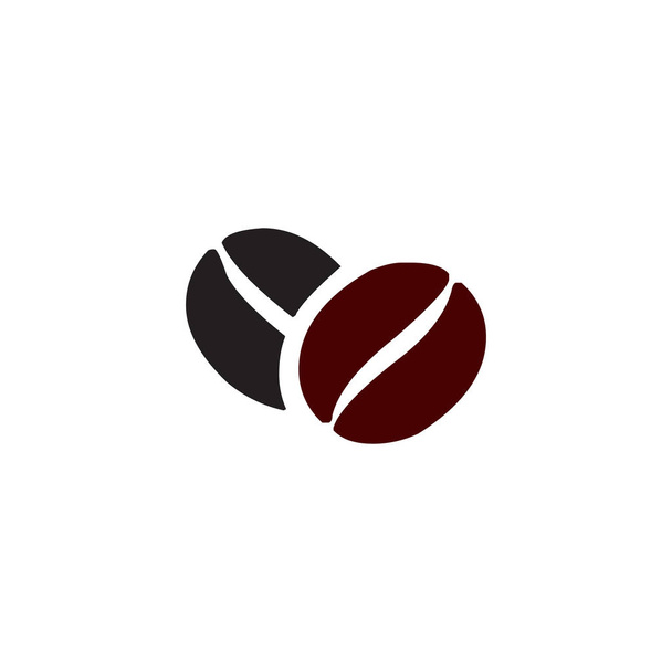 Kahvilan logo muotoilu kahvikupin ja kahvipapujen avulla
 - Vektori, kuva