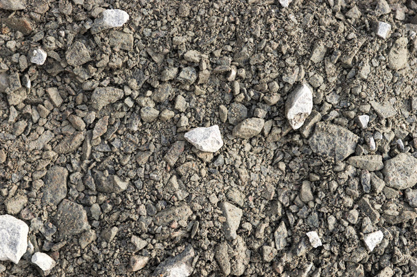 Gray grind stenen voor de ondergrondse in de wegenbouw - Foto, afbeelding