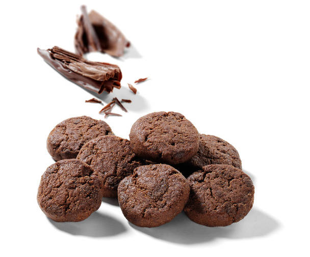 biscoitos de chocolate isolado
 - Foto, Imagem