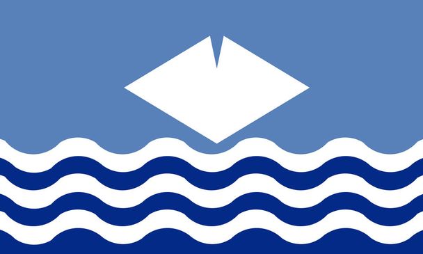 Bandera de Isla de Wight
 - Vector, imagen