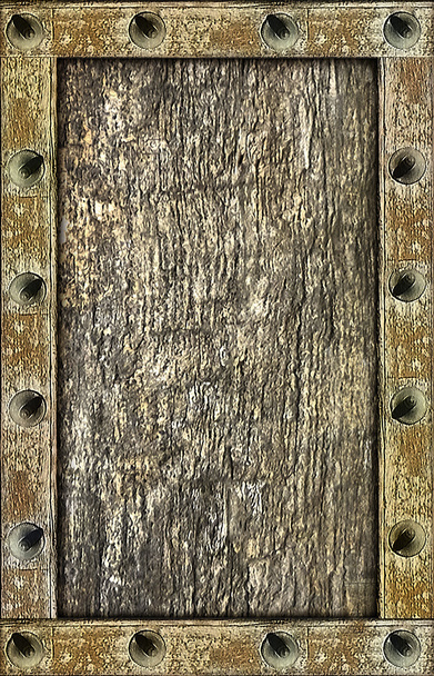 Ancient Wood Portrait Background - Fotó, kép