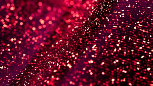 Glitter abstract background, purple sparks and highlights. 3d illustration, 3d rendering. - 写真・画像