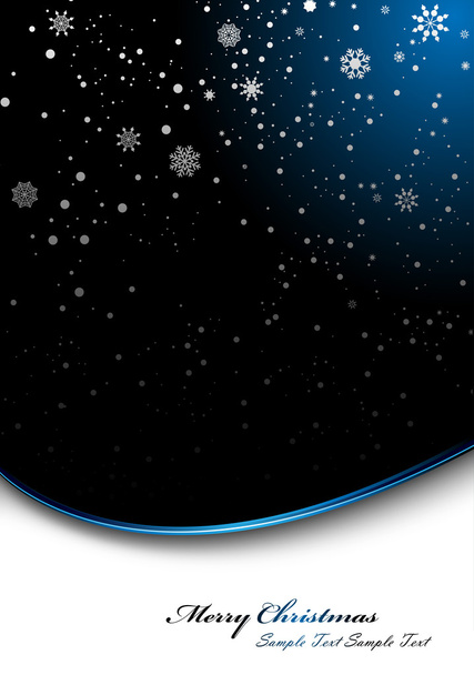 sneeuwvlok Kerstmis achtergrond - Vector, afbeelding
