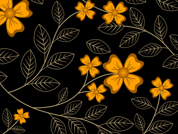 Abstract floral pattern - Вектор,изображение