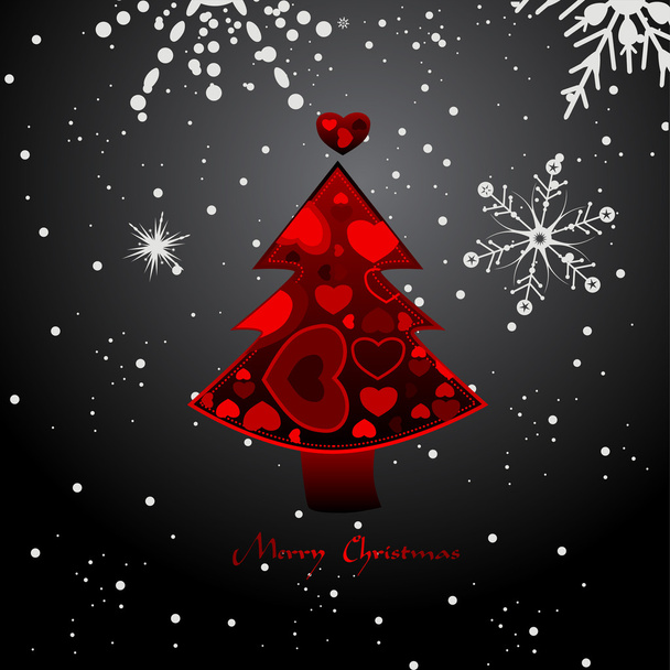 Schneeflocke Weihnachten Hintergrund - Vektor, Bild