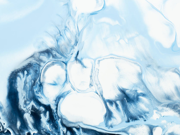 Blu creativo astratto dipinto a mano sfondo, struttura in marmo
,  - Foto, immagini