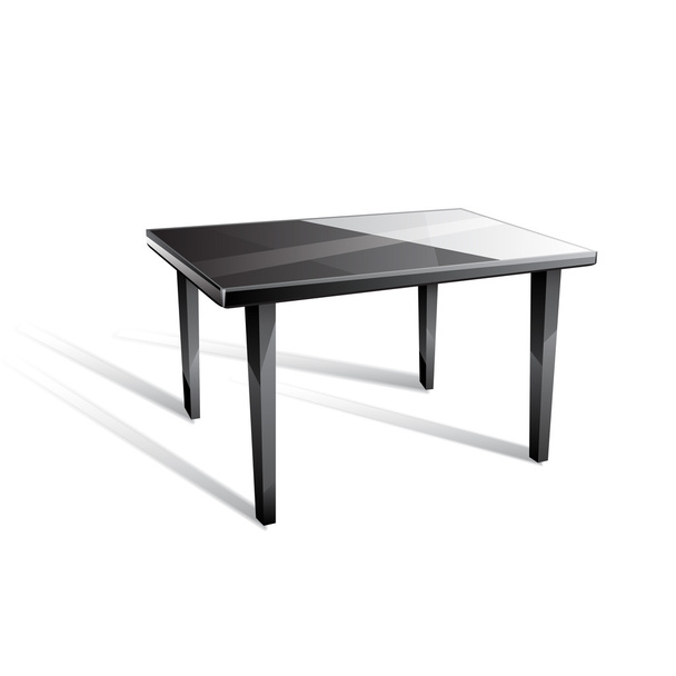 lege glazen metalen tafel - Vector, afbeelding
