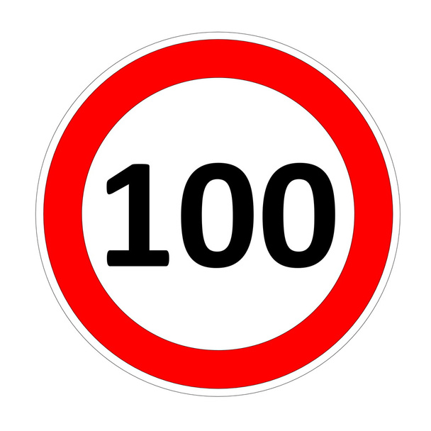 Tempo-100-Schild - Foto, Bild