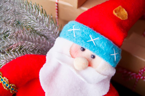 Miniature Christmas funny toy Santa for gift - Foto, Imagem