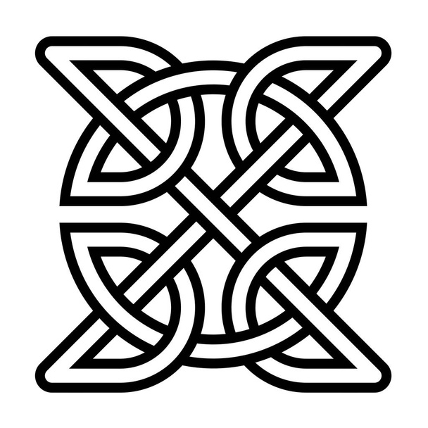 Símbolo de nó quadrado celta
 - Foto, Imagem