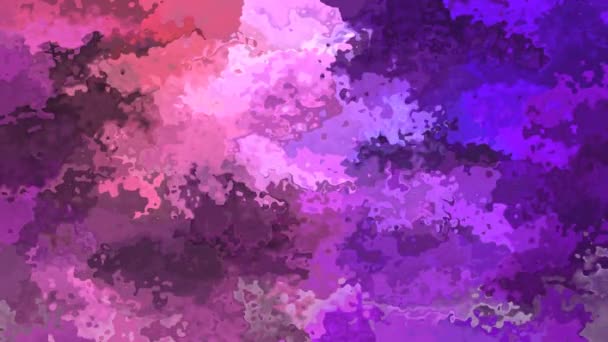 astratto animato scintillio macchiato sfondo video loop senza soluzione di continuità - acquerello effetto splotch - colore viola caldo rosa magenta viola vinaccia bordeaux
 - Filmati, video