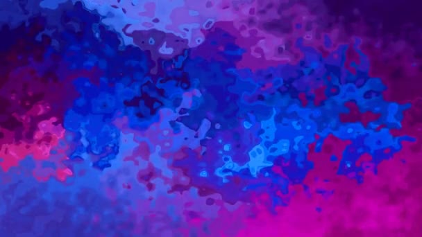soyut animasyon ışıltılı arka plan lekeli dikdörtgen döngü videosu - suluboya benek etkisi - canlı renk asil mavi mor menekşe - Video, Çekim