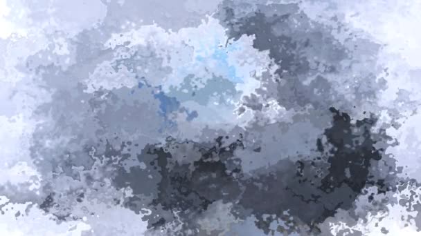 abstracto animado centelleo manchado fondo lazo sin costuras de vídeo - efecto de mancha de acuarela - color pizarra gris azul negro
 - Imágenes, Vídeo
