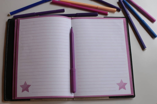 notebook jegyzetek szabad hely - Fotó, kép