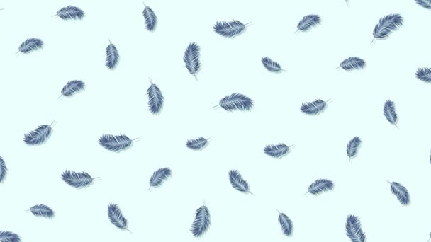 abstrakte Animation des minimalen Bewegungsdesigns von tropischen Philodendronblättern. Farbhintergrund. nahtlose Looping-Animation. modernes, nahtloses Motion Design für Poster, Cover, Branding, Banner, Plakate. 4k - Filmmaterial, Video