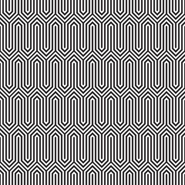 シームレスな抽象的な幾何学的背景テクスチャ パターンを連動 - ベクター画像