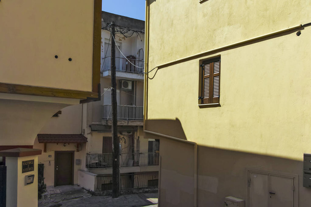 rua e edifício em Upper Town, na cidade de Thessaloniki, Greec - Foto, Imagem