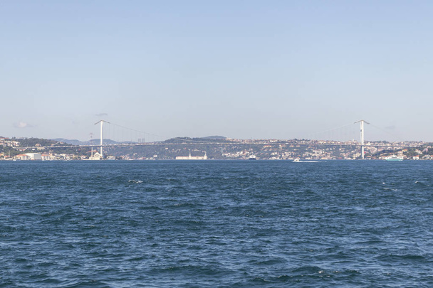 Panoramic view from Bosporus to city of Istanbul, Turkey - Foto, Bild