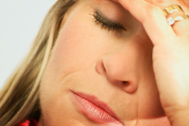 Woman With Headache - Foto, imagen