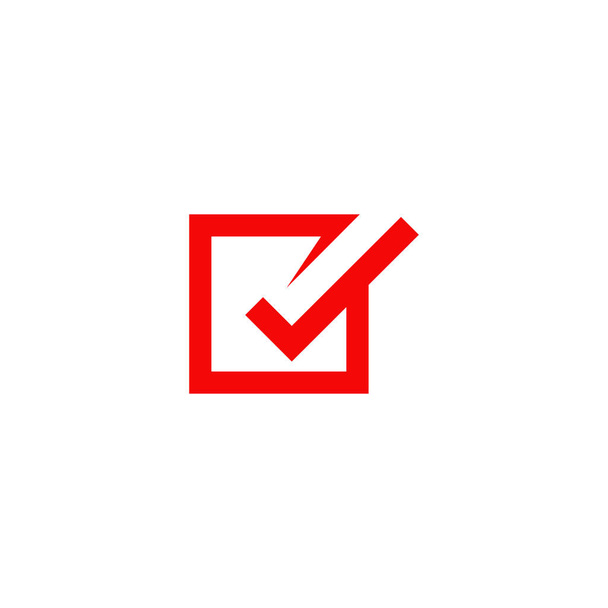 Перевірити шаблон дизайну логотипу піктограми позначки
 - Вектор, зображення