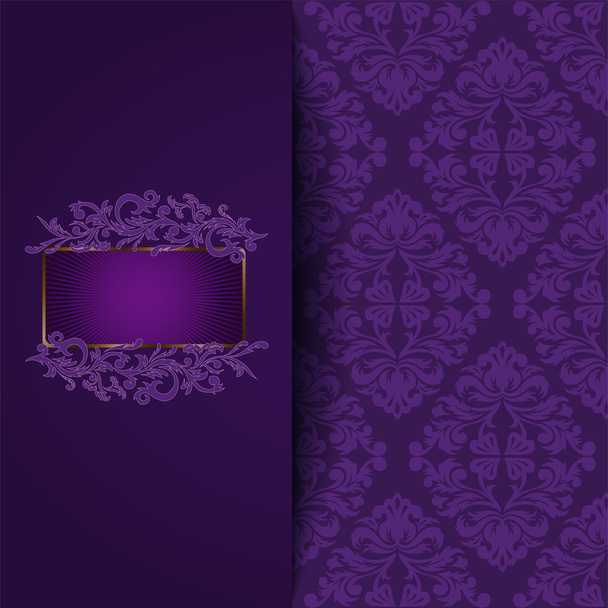 vintage purple background - Vector, Image