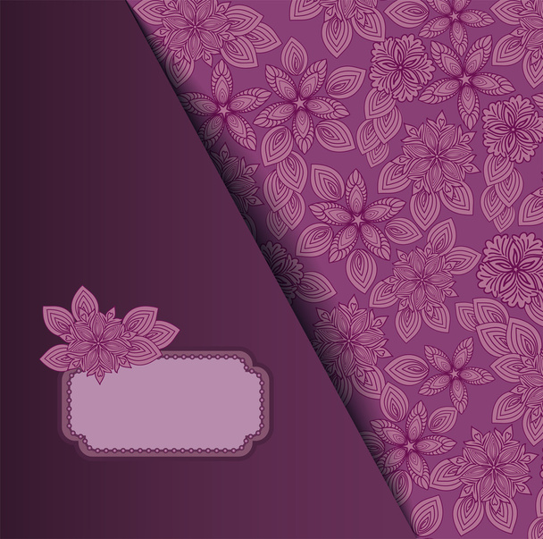 フレームと薄紫色の背景 - ベクター画像