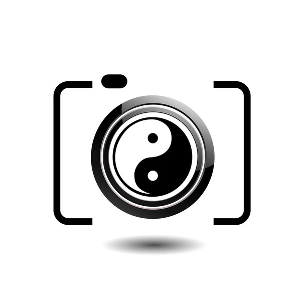 Appareil photo numérique- logo photographie - Vecteur, image