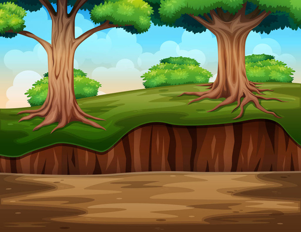A nature jungle background - Vector, Image