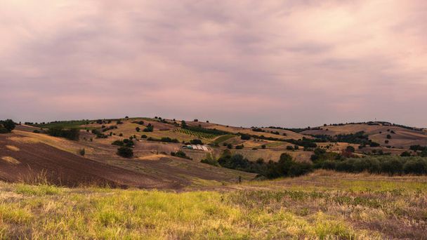 Landscape of the countryside in Greece.  - 写真・画像
