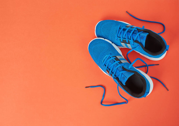 Blue sport shoes - Photo, Image