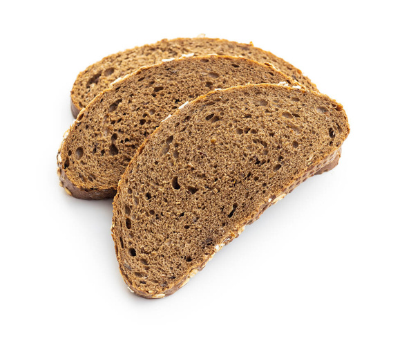Sliced whole grain bread with oat flakes.  - Foto, Imagem
