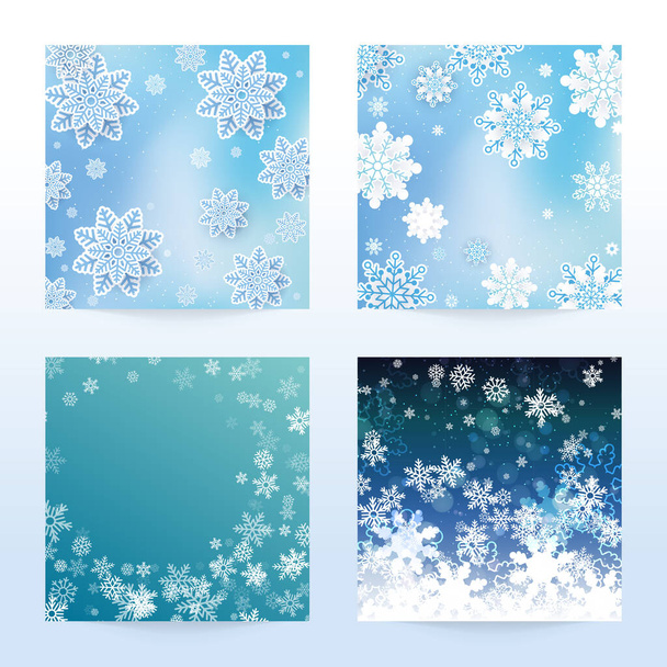winter seamless pattern with snowflakes.  - Vector, Image
