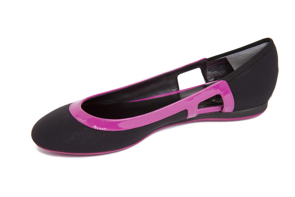 czarno - fioletowy kobiety buty - Zdjęcie, obraz